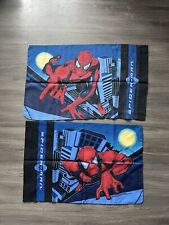 Vintage 2002 Marvel Spiderman Superhero Pillow Case x2