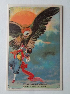 CHROMO IMAGE CHOCOLAT 2EME VOYAGE DE SINDBAD ENLEVE PAR UN AIGLE SERIE 5443 :3 - Picture 1 of 2