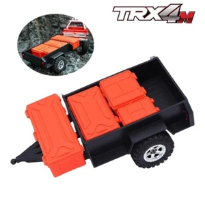 Utility Trailer with Hitch And Scale Storage Box Set For 1/18 RC Traxxas TRX4M - Picture 1 of 15