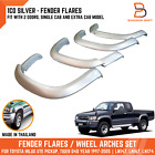 3" 1CO SILVER FENDER FLARES ARCH FIT TOYOTA HILUX 97-05 LN147 LN167 LN174 2DRS