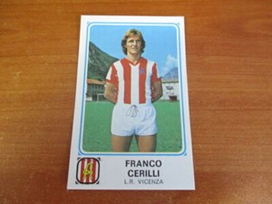 PANINI FRANCO CERILLI Footballers Figure - L.R. VICENZA N.155 - NEW - 1978-79