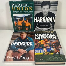 4 Lot Rugby Books- Michael Lynagh, Openside, Harrigan, Perfect Union