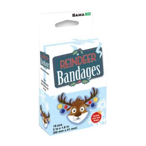 GAMAGO Super Cute Reindeer Bandages Fun Bandages Great For Scrapes And Cuts - Picture 1 of 1
