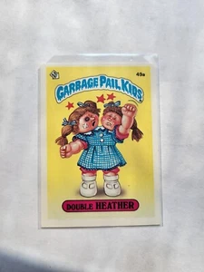 1985 Garbage Pail Kids #49a Double Heather - Picture 1 of 6