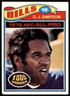 1977 Topps O.J. Simpson 100 Ex Ap 1000 Yards Football Buffalo Bills