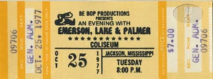 Emerson Lake & Palmer 1977 unbenutztes Konzertticket - Bild 1 von 1