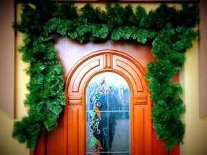 Weihnachtsgirlande Tannengirlande Grün Weihnachtsdeko 300 In-Outdoor Weihnachten - Bild 1 von 21