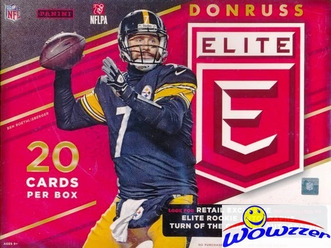 2016 Donruss Elite Football EXCLUSIVE Factory Sealed Hanger Box-AUTOGRAPH/MEM