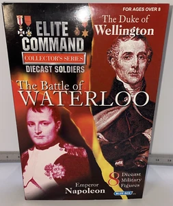 The Battle of Waterloo 8 Diecast Soldaten Elite Command Blue Box Toys 30096 Vintage - Bild 1 von 21