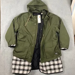 Levis Jacket Mens XXL Green Folsom Utility Forest Night Thermore Parka - Picture 1 of 23