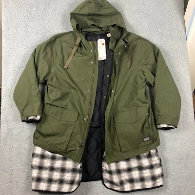 Levis Jacket Mens XXL Green Folsom Utility Forest Night Thermore Parka - Image 1 of 4