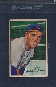 1952 Bowman #007 Mike Garcia Indians Fair 52B7-82015-1 - Picture 1 of 1