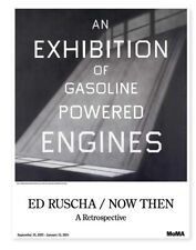 ED RUSCHA Pop Art ORIGINAL Art Exhibition Poster