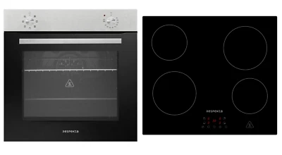 Backofen Herd Kochfeld Glaskeramik Herdset Einbau Set autark rahmenlos Respekta - Bild 1 von 4