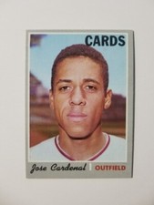 JOSE CARDENAL 1970 TOPPS BASEBALL CARD #675 ST. LOUIS CARDINALS