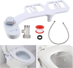 Bidet Fresh Water Spray Kit Non Electric Toilet Seat Attachment Cold Wash Dual - Picture 1 of 7
