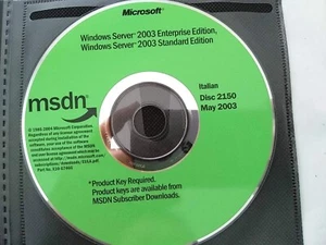 Windows Server 2003 Enterprise / Standard Edition w/ 2 Keys & License Italian - Picture 1 of 1