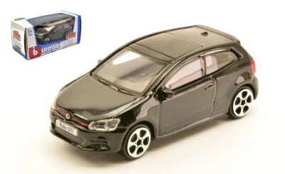 MODELLINO AUTO STATICO BURAGO VW POLO GTI MARK 5 NERO MODELLISMO SCALA 1:43 - Immagine 1 di 4