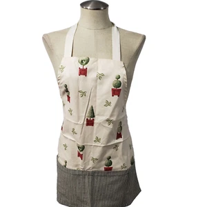 New Ivory multicolor Garden Apron 2 pockets - Picture 1 of 6