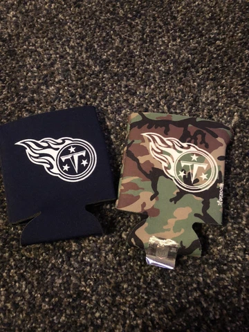 Tennessee Titans 12oz Can Cooler [NEW] Coozie Koozie Beer Drink LOT OF 2 Cover