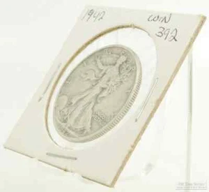 1942 Walking Liberty $0.50 (fifty cent) US Coin, circulated, "Fine" condition - Bild 1 von 4