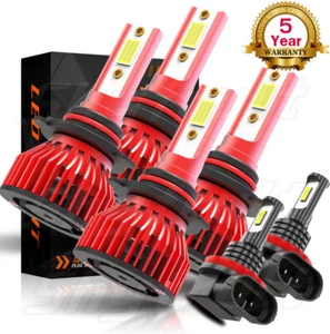 For Honda Civic EX Sedan 2004-2015 LED Headlight Hi-Low Beam Fog Light Bulbs Kit - Foto 1 di 17