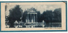 Roma - Tempio E Lago Di Villa Borghese - 1921 Formato Insolito Stretto Rara