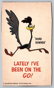 Vintage Warner Bros Road Runner Bugs Bunny Fun Postcard - Picture 1 of 2