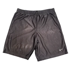 Pantalones Cortos para Correr Nike Para Hombre Medianos Negros Dri Fit Swoosh Logo Cordón Atléticos - Imagen 1 de 3