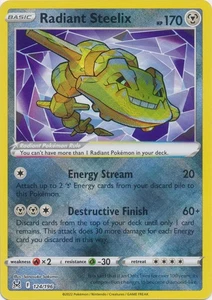 Holo Radiant Steelix 124/196 Radiant Raro SWSH11: Lost Origin - Imagen 1 de 1