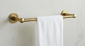 Portasciugamani in ottone antico 12 pollici per bagno e cucina - Foto 1 di 9