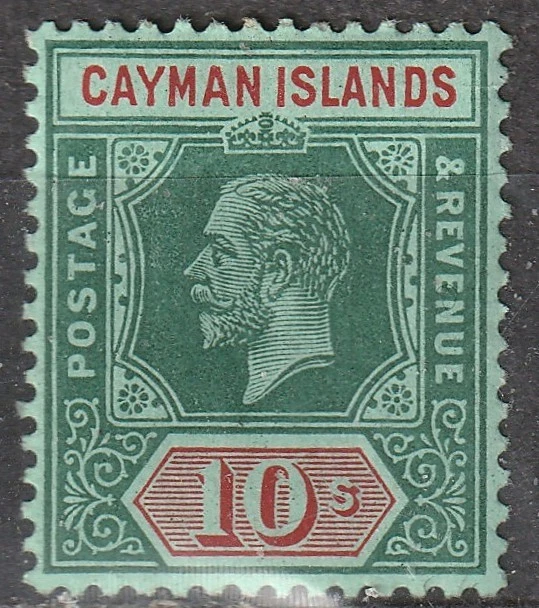 Islas Caimán - 1912 10 s - (Sc 44) Libro Verde - MH Foto 1 de 1