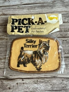 SILKY TERRIER Dog Patch Pet Animal Pick A Embroidered New In Pack - Picture 1 of 4