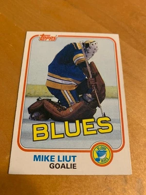 1981-82 Topps #20 Mike Liut St. Louis Blues - Image 1 of 2