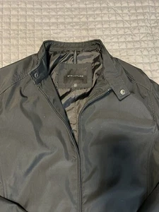 Structure Bomber Jacket Light Poly Shell Mens Med. Black Full Zip - Picture 1 of 5