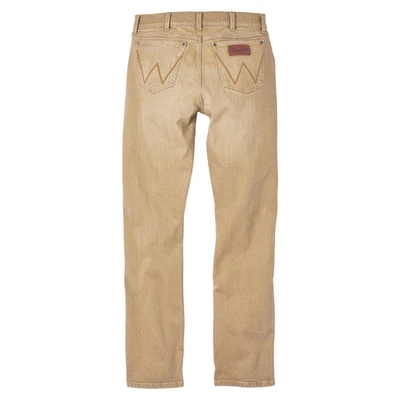 Jean de mezclilla Wrangler Retro® marrón ajustado pierna recta 112345014 para hombre Foto 1 de 2