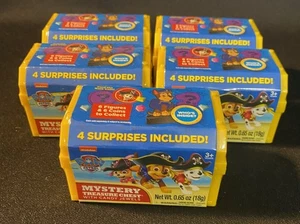 Lote de 5 cofre del tesoro misterioso de la Patrulla Canina joyas de caramelo cofre amarillo sellado - Imagen 1 de 5