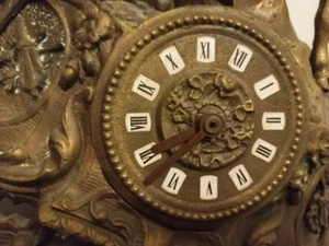 Messing Kaminuhr - Bild 1 von 6