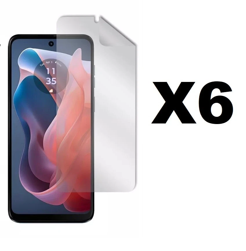 6-Pack Film Screen Protector (PET) For Motorola Moto G Play (2024) 4G - Image 1 of 1