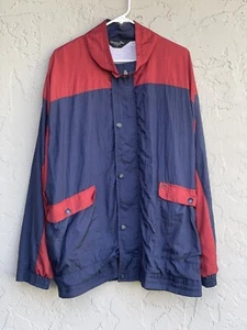 Vintage Christian Dior Monsieur Windbreaker Track Jacket Men's XL Red Blue - Picture 1 of 9