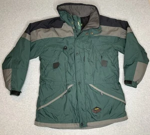 Cabela's Outdoor Gear Dry Plus Thinsulate Coat Men's Large Green Waterproof EUC! - Picture 1 of 13