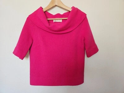 Vintage Kimberly Knitwear Mod Cowl Neck Sweater Top Virgin Wool Mohair 60s - Image 1 of 4
