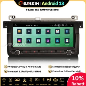 64GB Android 13 Autoradio GPS für BMW 3er E46 M3 Rover 75 MG ZT DAB+ Wifi BT5.0 - Bild 1 von 21