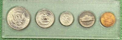 1964-D KENNEDY HALF MINT SET - UNC - IN HOLDER - L@@K AT PICTURES!!!!!  #6715 - Image 1 of 2