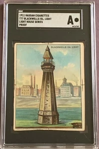 Rara PRUEBA SGC ""A"" T77 TARJETA Hassan Faro 1910 BLACKWELL'S ISLA LUZ - Imagen 1 de 2