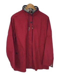 Madison 1 Full Zipper Front Red Coat Cotton Blend Womens Large EUC - Picture 1 of 12