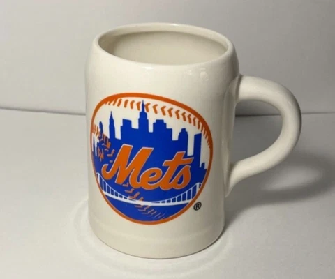 New York Mets MLB Large Coffee Cup Ceramic Mug Beer Stein Tankard Cover