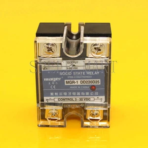 Relè a stato solido 25 A di alta qualità SSR DC-DC 25A 3V-32V DC 5V-220V DC - Foto 1 di 5