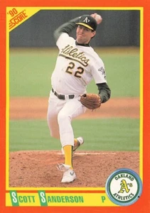 1990 Score Rookie & Traded #61T Scott Sanderson Oakland Athletics - Picture 1 of 2