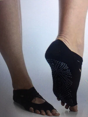 gaiam yoga grippy toeless socks. 1 pack with 2 sets in a pack.       21 Packs. - Image 1 of 2